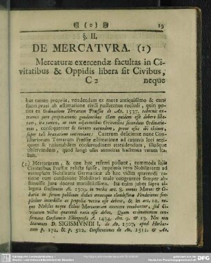 §. II. De Mercatura