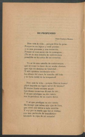 De profundis