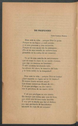 De profundis