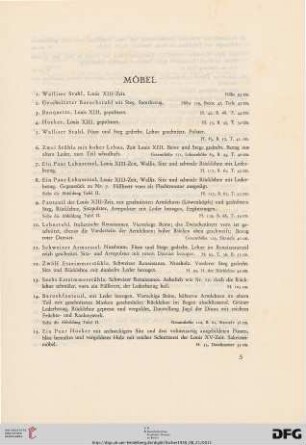 Möbel (Nr. 1-187)