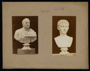 Vatikanische Museen (Apostolischer Palast), Rom: Antikensammlung, Büste eines Römers und Augustus (?)