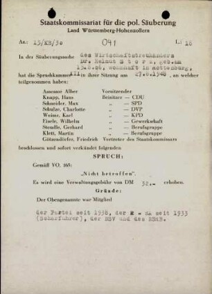Storz, Helmut, Dr.