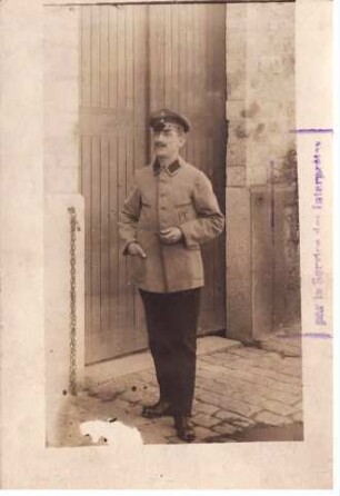 Portät Karl Simon als Kriegsgefangener in Frankreich