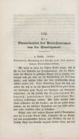 132-145 Die Emancipation des Protestantismus von der Staatsgewalt : vierter Artikel