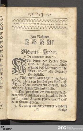 Advents-Lieder.
