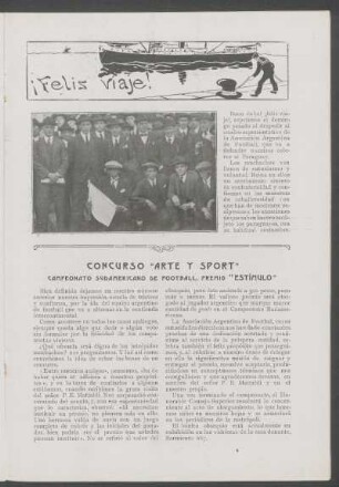 Concurso "Arte y Sport" : Campeonato Sudamericano de Football, premio "Estímulo"
