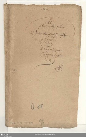 Stimmensatz [Schreiber: Jacobi, S.]