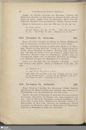 349. 1188, November 22. Gernrode
