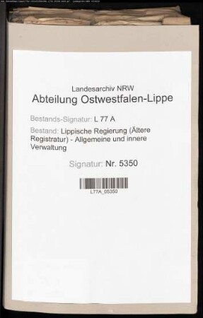 Aufenthalt auswärtiger Juden im Fürstentum Lippe - Feststellung der Heimatverhältnisse