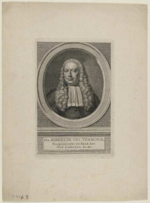 Bildnis des Egbert de Vry Temminck
