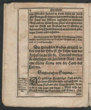 Sonderbahrer Eingang.