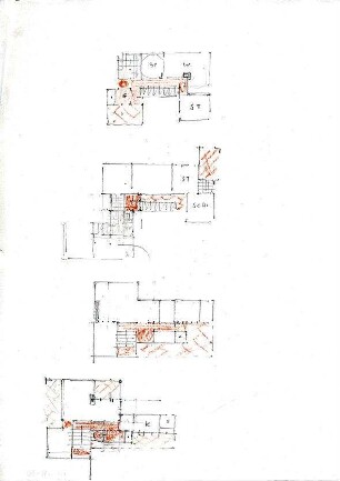 Rosenbauer, Gregor; Häuser, Wohnanlagen und Hallen - Wohnhaus (Grundrisse)
