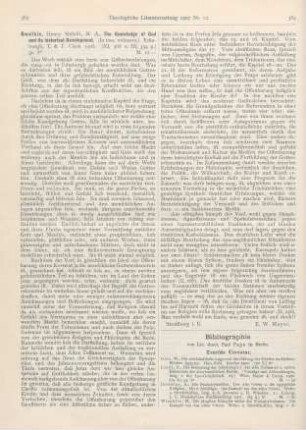 363-364 [Rezension] Gwatkin, Henry M., The Knowledge of God and its historical Development