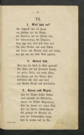 VI. [Leichte Lesestücke (1-27)]