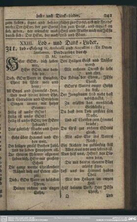 XXIII. Lob- und Dank-Lieder