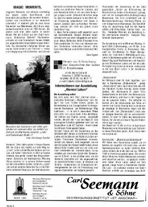 Informationen zur Ausstellung "Viermal Leben"