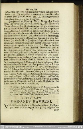 Caput XLVII. Barones Rauberi