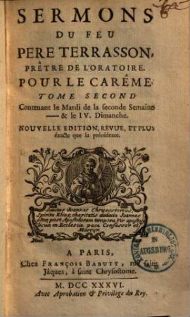 Sermons pour le carême, 2