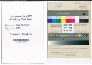 Entnazifizierung Friedrich Chemnitz , geb. 02.06.1902 (Lehrer)