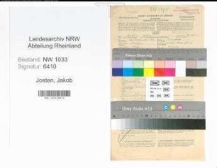 Entnazifizierung Jakob Josten , geb. 12.09.1892 (Polizeibeamter)