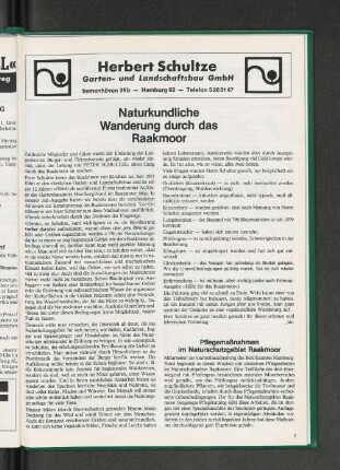 Naturkundliche Wanderung durch das Rakmoor