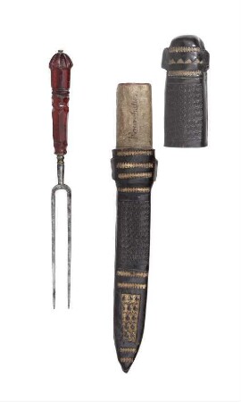 Gabel mit Besteckscheide, L.211 a-b