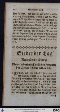 Siebender Tag.