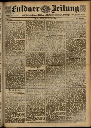 Ausgabe vom Montag, den 31. Juli 1899.