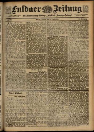 Ausgabe vom Montag, den 31. Juli 1899.