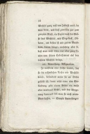 98. Anweisung, Assignation. - 126. Währung, Valuta.