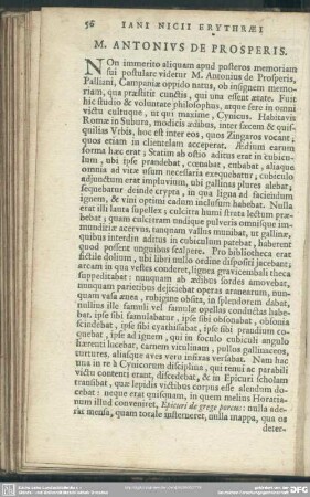 M. Antonius De Prosperis