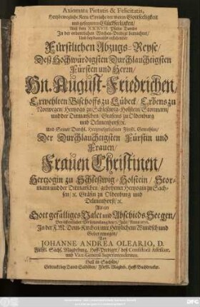 Axiomata Pietatis & Felicitatis
