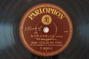 Don Carlos : "Ella giammai m'ami" / (Verdi)