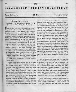 Köster, H.: Schauspiele. Leipzig: Brockhaus 1842