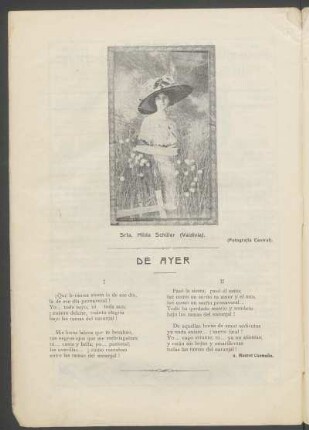 [Retrato fotográfico de] Srta. Hilda Schüler (Valdivia). : (Fotografía Central).
