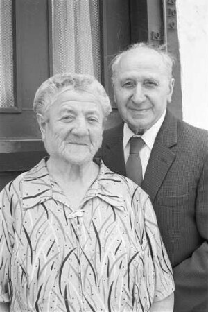 Diamanthochzeit der Eheleute Ludwig und Lina Weinbrecht aus Neureut