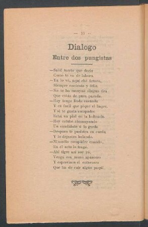 Diálogo entre dos pungistas