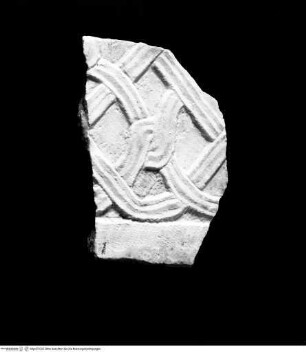 Fragment einer Chorschrankenplatte mit Flechtwerk