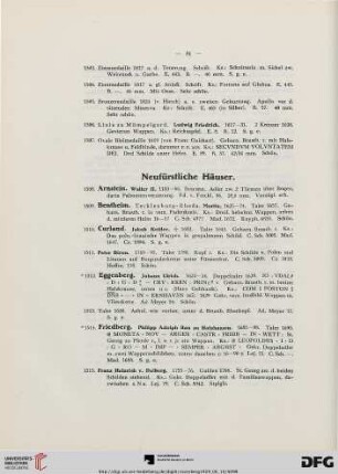 Neufürstliche Häuser (Nr. 1508-1612)