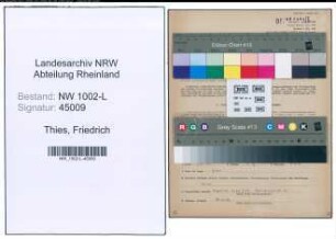 Entnazifizierung Friedrich Thies , geb. 02.06.1910 (Rechtsanwalt)