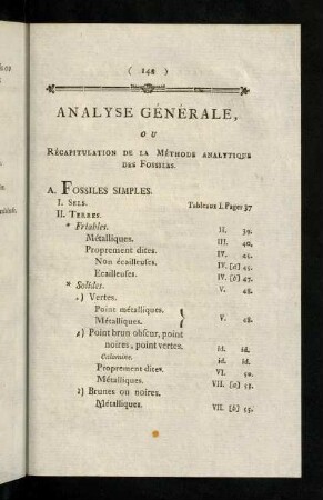 143-147, Analyse Generale