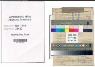 Entnazifizierung Max Hamecher , geb. 04.07.1896 (Kaufmann)