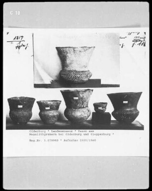 Vasen aus Megalithgräbern bei Cloppenburg