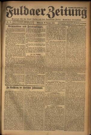 Ausgabe vom Mittwoch, den 30. Januar 1929.