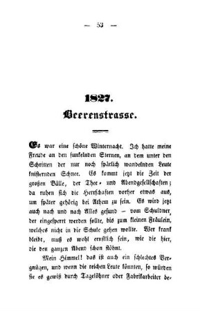 1827. Beerenstrasse
