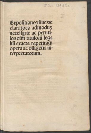 Expositio omnium titulorum legalium