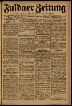 Ausgabe vom Donnerstag, den 16. Juni 1921.