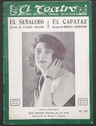 1922005000: El señalero : drama de Gran Guignol en un acto