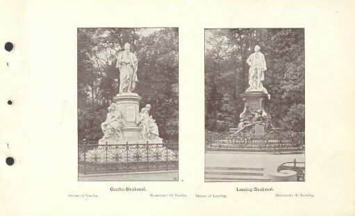 Goethe-Denkmal ; Lessing-Denkmal