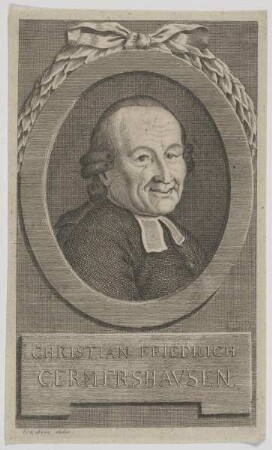 Bildnis des Christian Friedrich Germershavsen